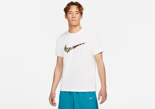 Nike Swoosh Basketball Tee White - Koszulki męskie - miniaturka - grafika 1