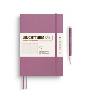 Notatnik Leuchtturm1917 Medium A5, miękka oprawa, kropki, Dusty Rose - Notesy i bloczki - miniaturka - grafika 1