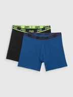 Majtki męskie - 4F Bielizna bokserki (2-pack) męskie 4F x Robert Lewandowski - czarne XXL - miniaturka - grafika 1