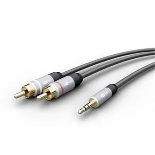 Goobay Kabel audio Jack 3,5mm - 2x Rca Plus 5m - Kable komputerowe i do monitorów - miniaturka - grafika 2