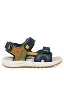 Buty dla chłopców - Geox Sandały J Sandal Alben Boy J35AVA 01522 CF42Q M Granatowy - miniaturka - grafika 1