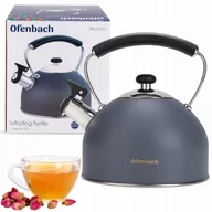 Czajniki na gaz - Nowoczesny czajnik imbryk z automat. gwizdkiem 2,2L - miniaturka - grafika 1