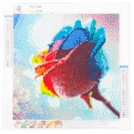 Zabawki kreatywne - HAFT DIAMENTOWY MOZAIKA DIAMOND PAINTING ZESTAW 5D KWIAT RÓŻA - miniaturka - grafika 1