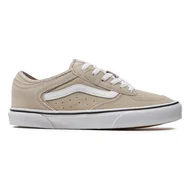 Trampki męskie - Męskie Trampki VANS ROWLEY CLASSIC MOSS VN0009QJBAT1 – Beżowy - miniaturka - grafika 1