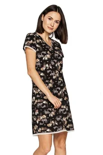 Koszula nocna damska Elisabeth czarna 3XL - Bielizna nocna - miniaturka - grafika 2