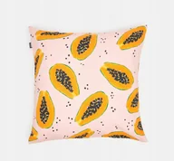 Poszewki na poduszki - Poszewka dekoracyjna 45x45 PAPAJA kolorowa na lato - miniaturka - grafika 1