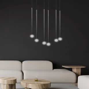 Emibig SELTER 6 BLACK 552/6 lampa wisząca 6x20W/G9 IP20 552/6 - Lampy sufitowe - miniaturka - grafika 5