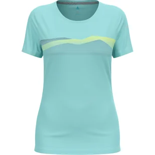 Koszulka z krótkim rękawem damska ODLO F-Dry Ridgeline T-Shirt Crew Neck s/s - Koszulki i topy damskie - miniaturka - grafika 1