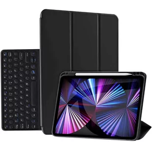 Etui Alogy Klawiatura Bluetooth Touchpad 4w1 Magnetyczne Pencil do Apple iPad Pro 11 2021 Czarne - Etui do tabletów - miniaturka - grafika 1