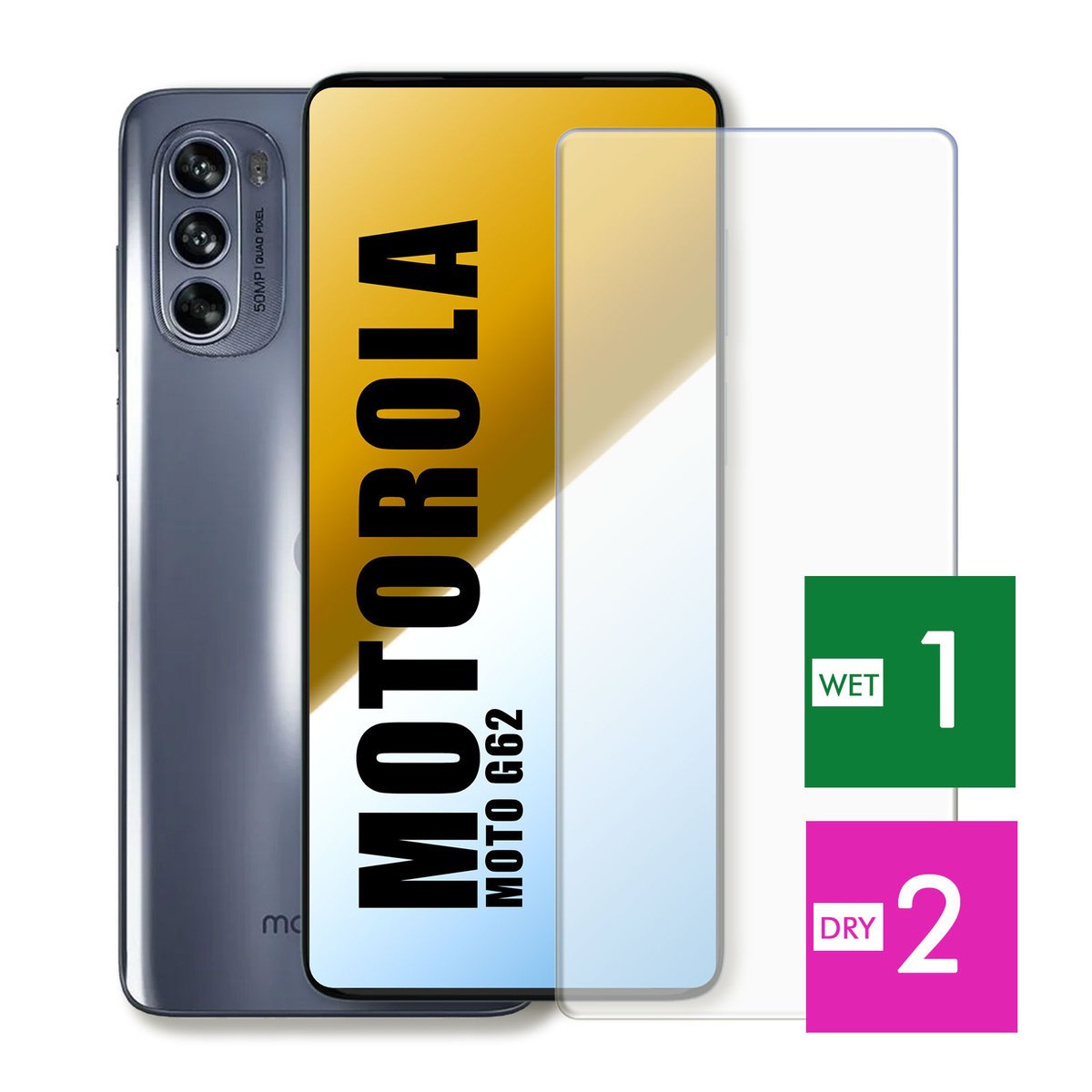 WZMOCNIONE SZKŁO DO MOTOROLA MOTO G62 5G SZYBKA HARTOWANE 9H JAKOŚĆ