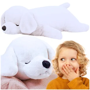 MASKOTKA PODUSZKA Z KOCEM 3W1 PIES PIESEK DUŻY MIŚ PRZYTULANKA 50 CM - Maskotki i pluszaki - miniaturka - grafika 1
