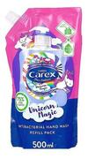 Kosmetyki kąpielowe dla dzieci - Carex Carex mydło bakteryjne zapas Unicorn 500ml - miniaturka - grafika 1