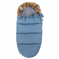 Śpiworki dla dzieci - Niebieski śpiworek z futerkiem SB0001 - miniaturka - grafika 1