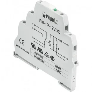 Relpol Przekaźnik interfejsowy 6,2mm 1P 6A 230V AC/DC filtr AgSnO2 PI6-1P-230VAC/DC-10 SZARE) 855362 855362 - Sterowniki i przekaźniki - miniaturka - grafika 1