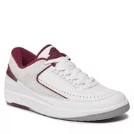 Półbuty męskie - Buty Nike Air Jordan 2 Retro Low DV9956-103 White/Light Steel Grey/Cherrywood Red - miniaturka - grafika 1