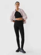 Spodnie sportowe damskie - Damskie legginsy treningowe bezszwowe 4F x Anna Lewandowska 4FALSAW24TFTIF345 - czarne - 4F x AL - miniaturka - grafika 1