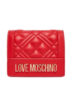 LOVE MOSCHINO Mały Portfel Damski JC5601PP0NLA0500 Czerwony - Portfele - miniaturka - grafika 1