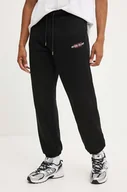 Spodnie męskie - Guess Jeans spodnie dresowe kolor czarny gładkie M4YB18 K9V31 - miniaturka - grafika 1