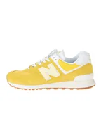Trampki męskie - New Balance Skórzane sneakersy w kolorze żółtym - miniaturka - grafika 1