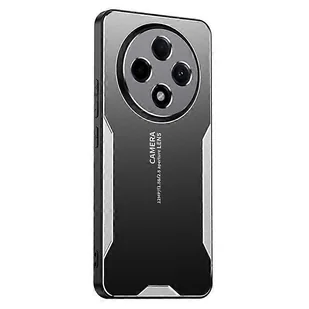 Kompatybilny z etui na telefon Xiaomi Redmi 14C 4G ze stopu aluminium + TPU + tylna pokrywa PC Srebro - Etui i futerały do telefonów - miniaturka - grafika 1