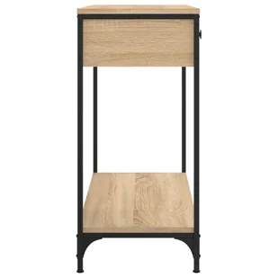 Stolik konsolowy, dąb sonoma, 75x34,5x75 cm Lumarko! - Konsole i sekretarzyki - miniaturka - grafika 8