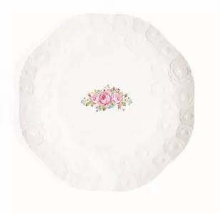 R2S Zestaw 4 talerzy z porcelany 19cm R1254#DERO R2S R1254#DERO - Talerze - miniaturka - grafika 1