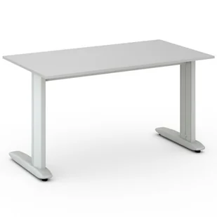 B2B Partner Biurko Flexible 1400 x 800 mm, szary 468253 - Stoły i stoliki do biura - miniaturka - grafika 1