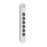 Listwy zasilające - Listwa QOLTEC 50294 (1.8 m) Biało-szary - miniaturka - grafika 1
