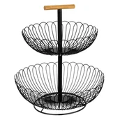 Pojemniki kuchenne - KOSZYK PIĘTROWY PATERA NA OWOCE LOFT 2341 - miniaturka - grafika 1