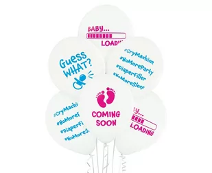 Balony D11 Baby Loading 1C2S, 6 Szt. - Baby shower i roczek - miniaturka - grafika 1