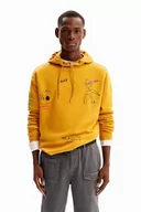 Bluzy męskie - Desigual Carlos bluza męska, żółty, S - miniaturka - grafika 1