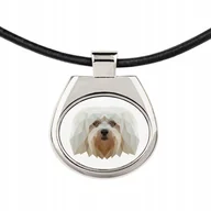 Naszyjniki - Hawańczyk Naszyjnik Zawieszka Pies geometryczny - miniaturka - grafika 1