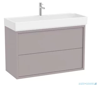 Roca Tura Unik zestaw szafka z umywalką 100x43x60 SZLACHETNY SZARY A852035559 - Szafki łazienkowe - miniaturka - grafika 1