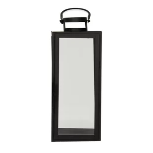 Dekoria pl pl Lampion metalowy Elegance black wys 42cm 16 × 17 × 42 cm 810-694 - Dekoracje domu - miniaturka - grafika 1