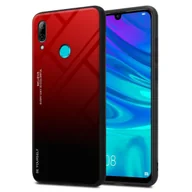 Etui i futerały do telefonów - Pokrowiec Do Honor 10 LITE / Huawei P SMART 2019 Etui w CZERWONO - CZARNY TPU Obudowa Case Cover Plecki Ochronny Cadorabo - miniaturka - grafika 1