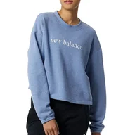 Bluzy sportowe damskie - Bluza New Balance WT21557NHR - niebieska - miniaturka - grafika 1