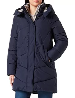 Płaszcze damskie - TOM TAILOR Damski Długi płaszcz zimowy 1033560, 30025 - Navy Midnight Blue, M - grafika 1