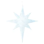 Pozostałe akcesoria świąteczne - Dekoracja ogrodowa wisząca LED gwiazda 67 cm biała OSMA - miniaturka - grafika 1
