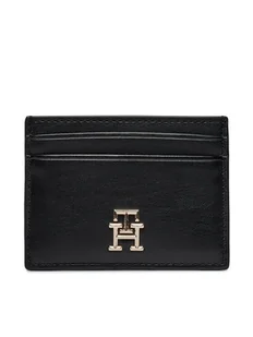 Tommy Hilfiger Etui na karty kredytowe Th Central Cc And Coin Czarny - Etui na dokumenty i karty - miniaturka - grafika 1