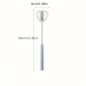 Inne - TEMU Stalowy trzepaczka wielofunkcyjna i spieniacz do mleka - mikser ręczny do pieczenia, jajek i śmietany - niezbędne gadżety kuchenne - miniaturka - grafika 1
