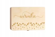 Pudełka i szkatułki - Pudełko wspomnień Skrzynka Grawer różami z imieniem, Duża szkatułka Kuferek - miniaturka - grafika 1