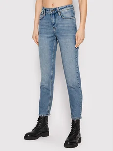 Yas Jeansy Zeo 26025095 Niebieski Slim Fit - Spodnie damskie - miniaturka - grafika 1