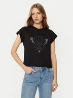 Koszulki i topy damskie - Guess T-Shirt W5RI06 I3Z14 Czarny Regular Fit - miniaturka - grafika 1