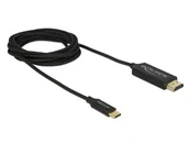 Adaptery i przejściówki - DeLOCK 84905 adapter kablowy 2 m USB Type-C HDMI Typu A (Standard) Czarny - miniaturka - grafika 1