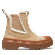 Botki damskie - Sztyblety Converse Chuck Taylor All Star Chelsea Lugged A09257C Beżowy - miniaturka - grafika 1