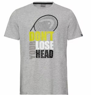 HEAD Return T-shirt M Grey Melange 2020 - Koszulki sportowe męskie - miniaturka - grafika 1