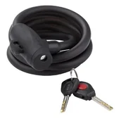 Akcesoria rowerowe - Kellys Zamknięcie spiralne na klucz Recoil 180cm uchwyt 2017 czarny mat (Z0264) - miniaturka - grafika 1