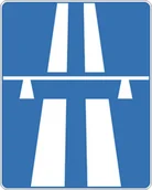 Wyposażenie miejsc publicznych - Znak drogowy informacyjny D-9 Autostrada - miniaturka - grafika 1