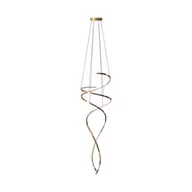 Lampy sufitowe - Coco lampa wisząca z pilotem 2xLED/68W złota MD3127-2M-3GT - miniaturka - grafika 1