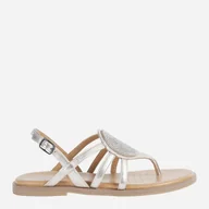 Klapki i japonki damskie - Sandały damskie japonki Geox D25SDH000CF-CB500 36.5 23.7 cm Champagne (8050036579126). Sandały codzienne i sportowe damskie - miniaturka - grafika 1